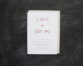 Swiss Wedding Invitation - SAMPLE