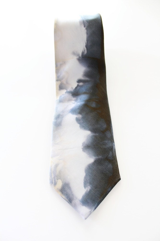 Ruff Dye Neckties in Ochre