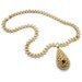 Sarah Coventry necklace - Bookchain, woven pendant, Heavy - InVintageHeaven