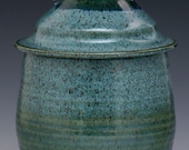Lidded Jar in Caribbean Glaze Combo