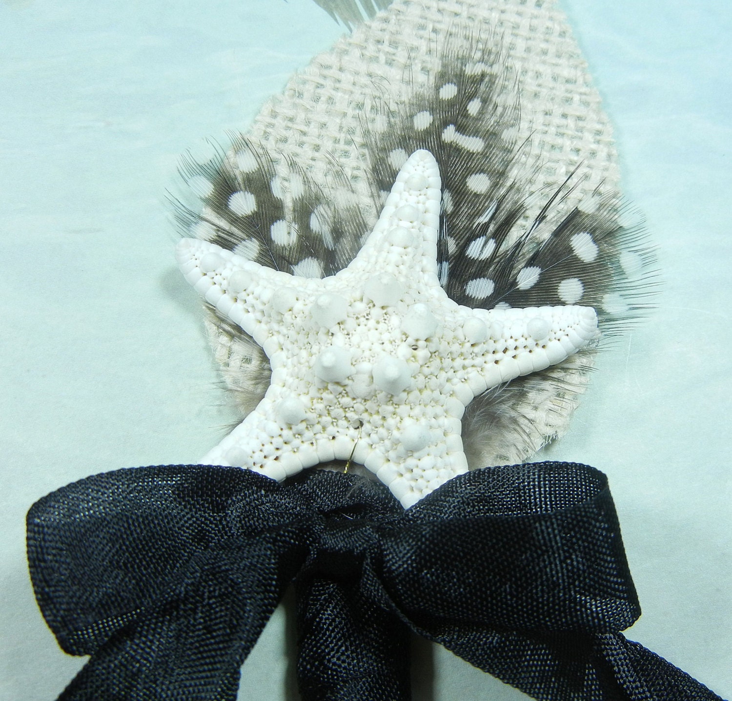 Starfish Boutonniere or Corsage - Black Tie Starfish