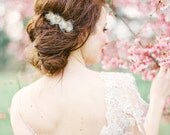 Willow: Whimsical gold branch and tulle hair comb
