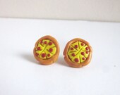 Retro Pizza Earrings