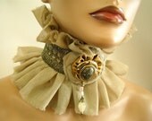 Elegant ruffle  Choker- by J Souza - ref ck2w