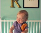 Toddler Girl TShirt, Lemon Yellow On Lavender, Pastel, Baby Tee, Spring Fashion, Embellished, Flower Ruffle, 2T, 3T, 4T