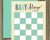 SALE - Baby Bingo Cards - In Stock - Set of 24 game cards. baby shower game. pre-made baby bingo shower game. baby shower. bingo card.