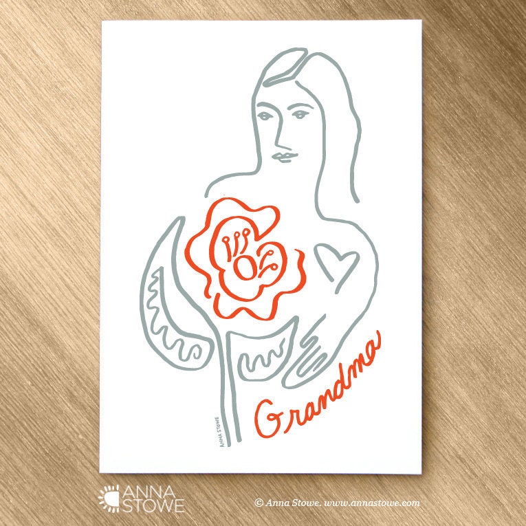 Grandma Card 5x7 - blank