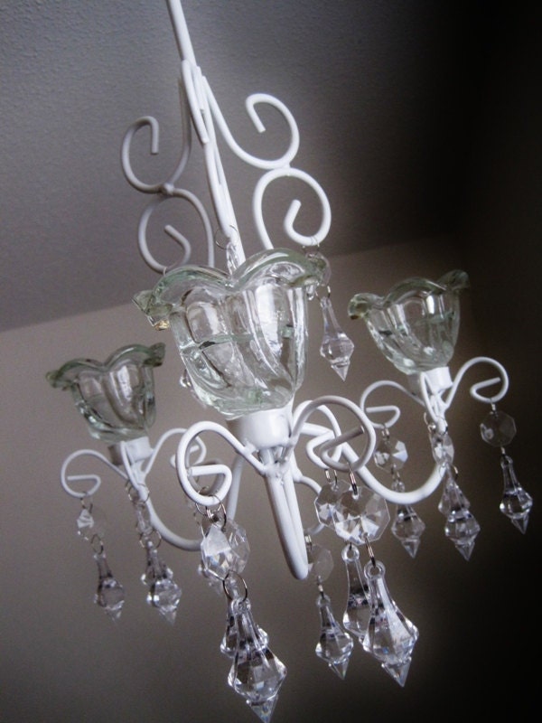 CUSTOM ORDER Four Wedding Bliss 3 Candle Chandeliers for Kelly