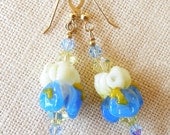 Iris Flower Earrings for Flower Lovers
