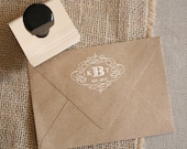 Custom Monogram Stamp - YOUR CUSTOM WORDING  - Entwined