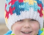 CROCHET GRAPH - Autism Awareness Puzzle Color Grid for Crochet or Knit Beanies