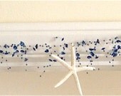 Beach Decor Starfish Garland - Blue Beads