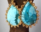 Sierra Nev- Turquoise Statement Earrings