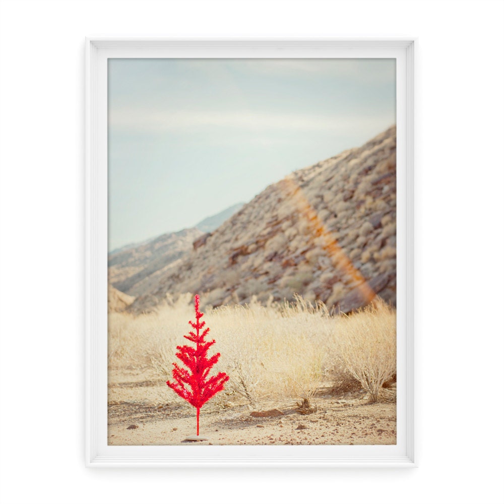 Palm Springs 2 (Red Tree) // 8x10 Fine Art Giclée Print // Photography