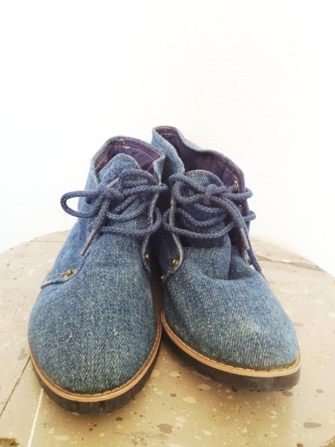 Vintage jean boots size 5.5/6