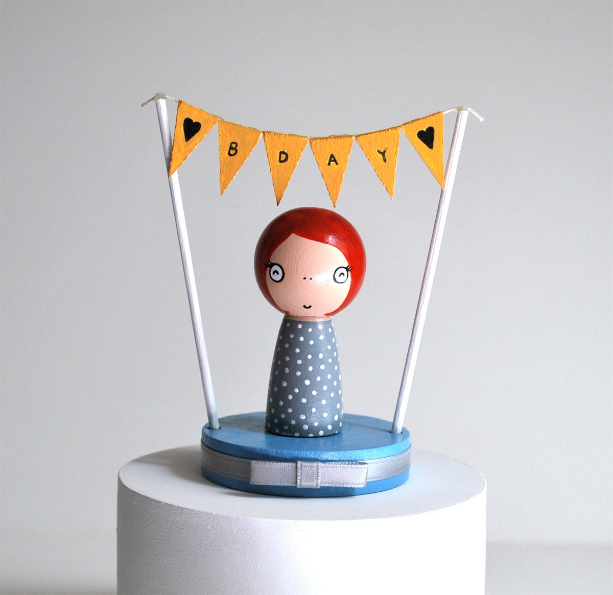 Custom Bunting Birthday Cake Topper