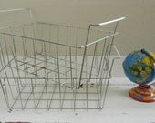 vintage wire basket with handles