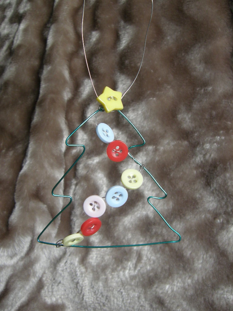 button Christmas tree decoration wire Christmas tree decoration wire decoration Christmas ornament - tree ornament