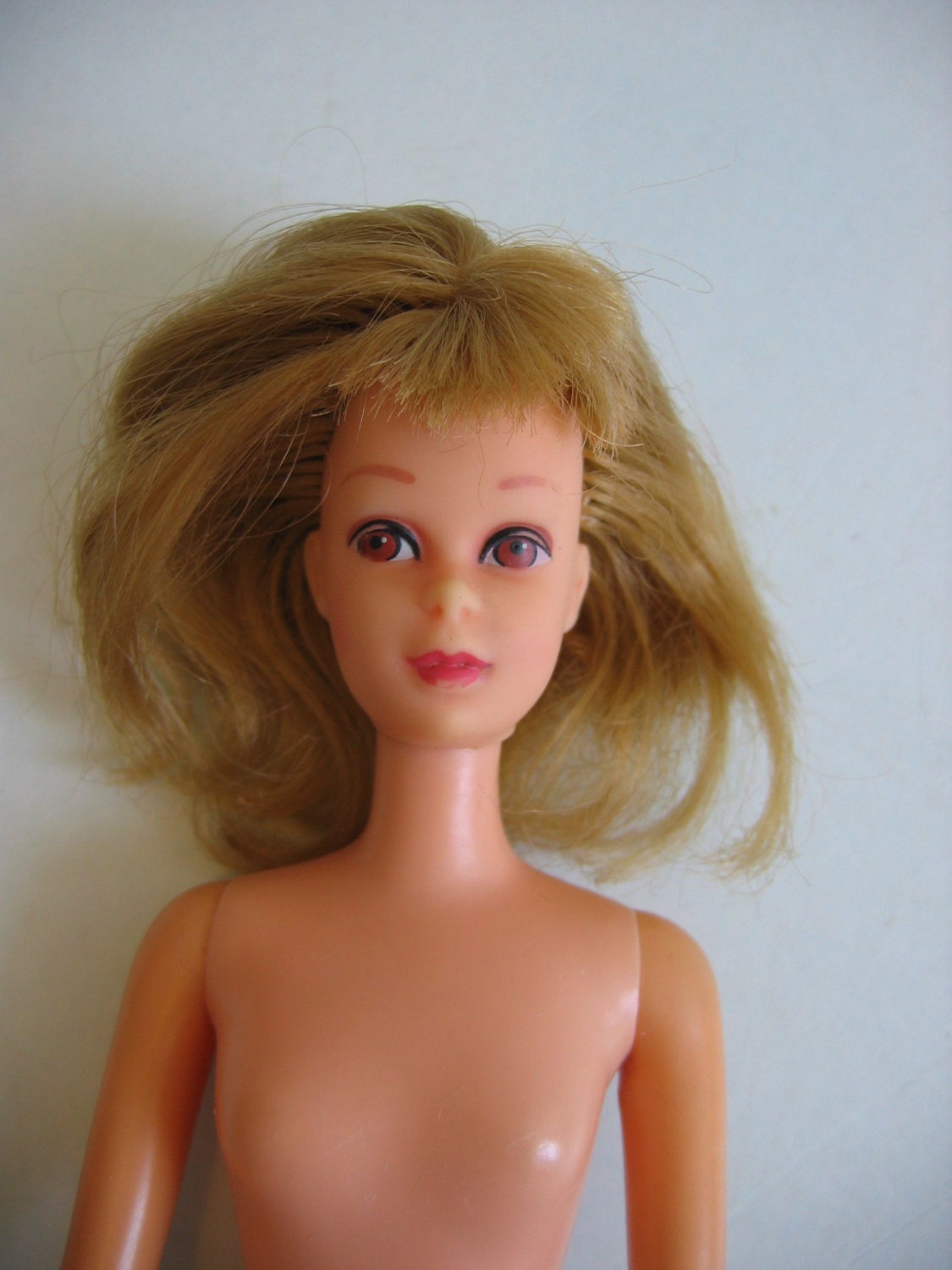 Mod Blond Francie. Vintage 1960's Barbie Era.  TLC, Needs Love.  Japan TNT body.  Mattel.  Francie Horror Show.  Frankenbarbie.