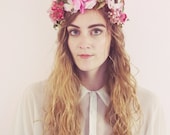 Marie Antoinette Pink Blush Flower Crown