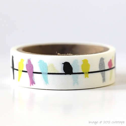 Colorful Bird Washi Tape Mini