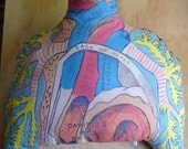 Organic Hemp Cushion - Heart and Lungs No 1