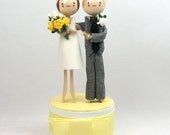 Custom Wedding Cake Topper with STANDARD SHORT DRESS