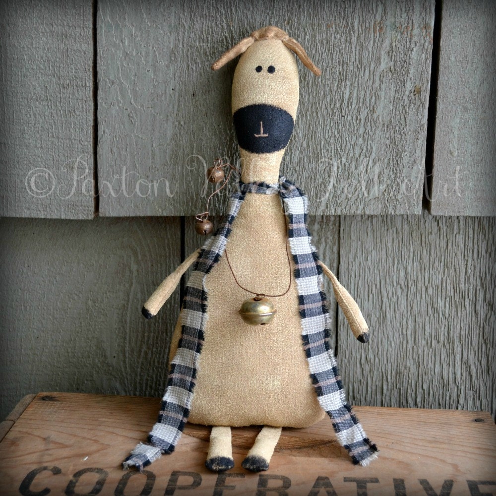 Sheep Shelf Sitter Primitive Lamb Stash About Rustic Soft Sculpture Barnyard Doll