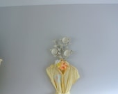 Romantic summer dress, shabby sunshine yellow, boho chic cottage beach dress, women's clothing, true rebel clothing