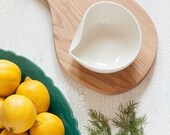 Pour Bowl in White Porcelain