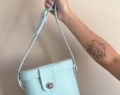 Oval bucket crossbody leather bag (Handmade to order)