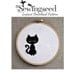 INSTANT DOWNLOAD Small Black Cat Cross Stitch Pattern