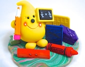 Classroom PARKER Polymer Clay Figurine - Mixed Media Limited Edition Character Sculpture
