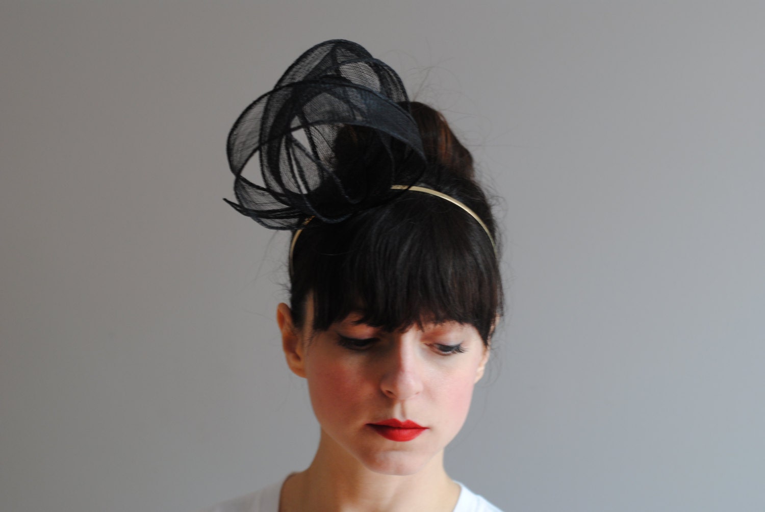 Light as Air Loops Headband in Black by CIAO NINA
