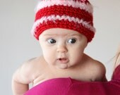 Valentines Day Sack Hat with Hearts