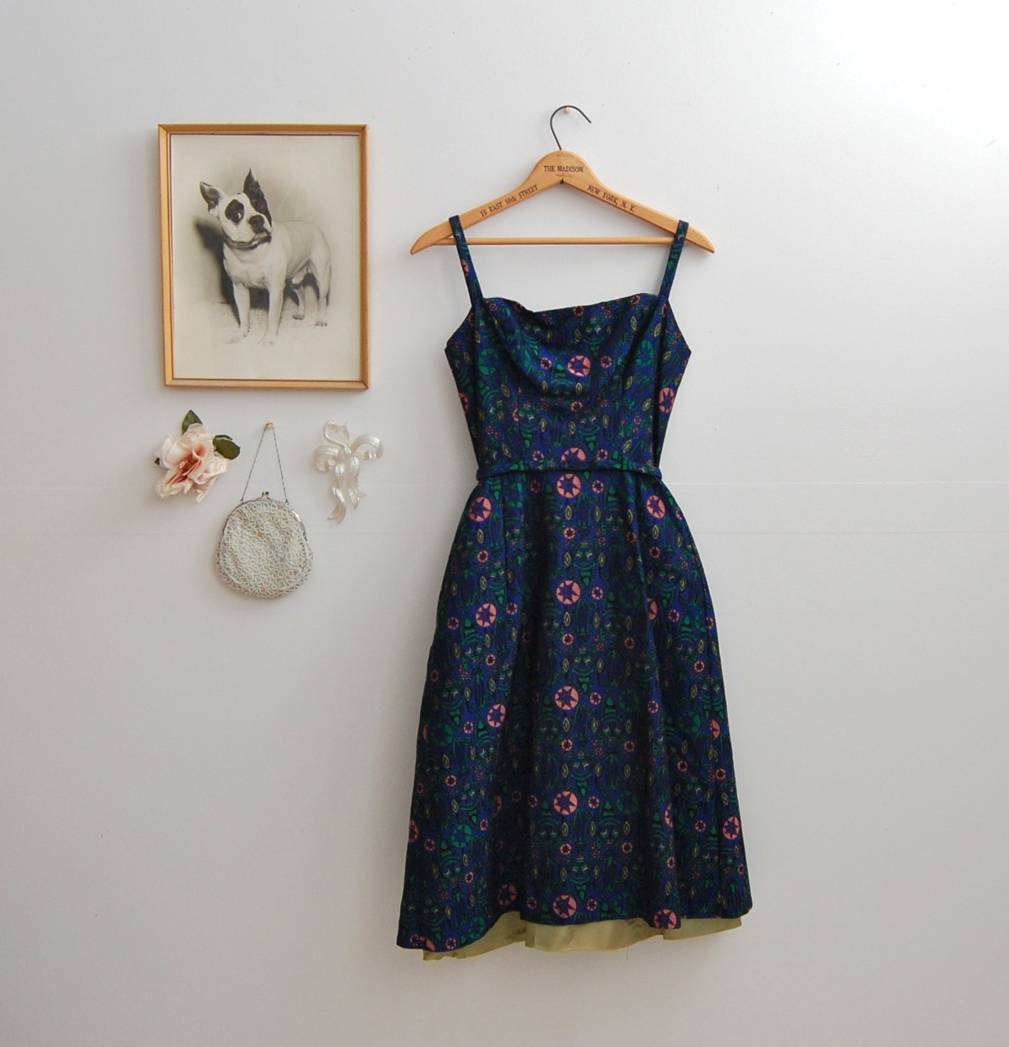 Vintage 1950s Dress - 50s Cocktail Dress - The Risa