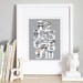 Numbers Nursery Art Print - 'Mister Numbers' 8x10