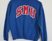 Retro SMU Sweatshirt - Made in USA - Large/Medium