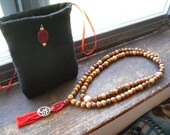 Om/Buddhism/Hinduism/Yoga/Meditation/Japa Mala/Mala/Prayer Beads by TheReflectivePause.etsy.com