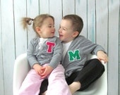 Personalized Toddler Letter Jacket, Monogrammed Cardigan Sweater 2T, 4T & 6