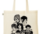 Illustrated Under the Influence of Tea hand printed Tote Bag