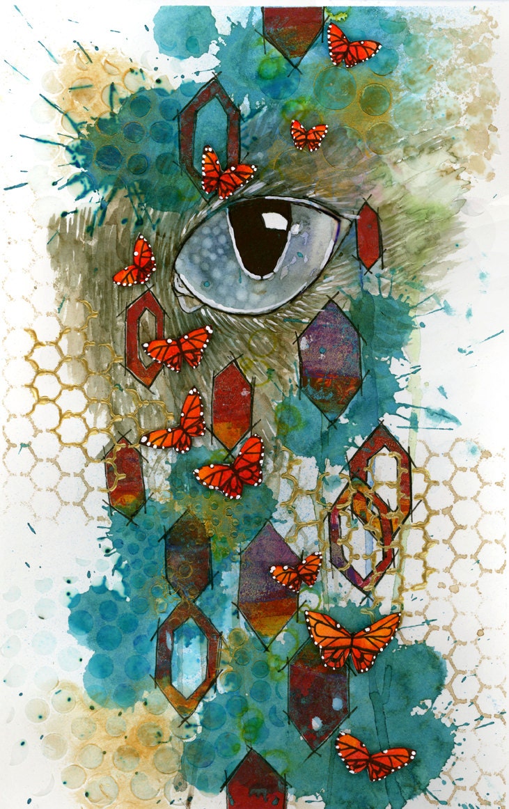 Original Mixed Media Painting - Overstimulated