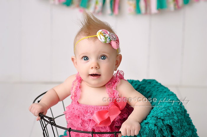 Spring In Your Step- double rosette chevron headband