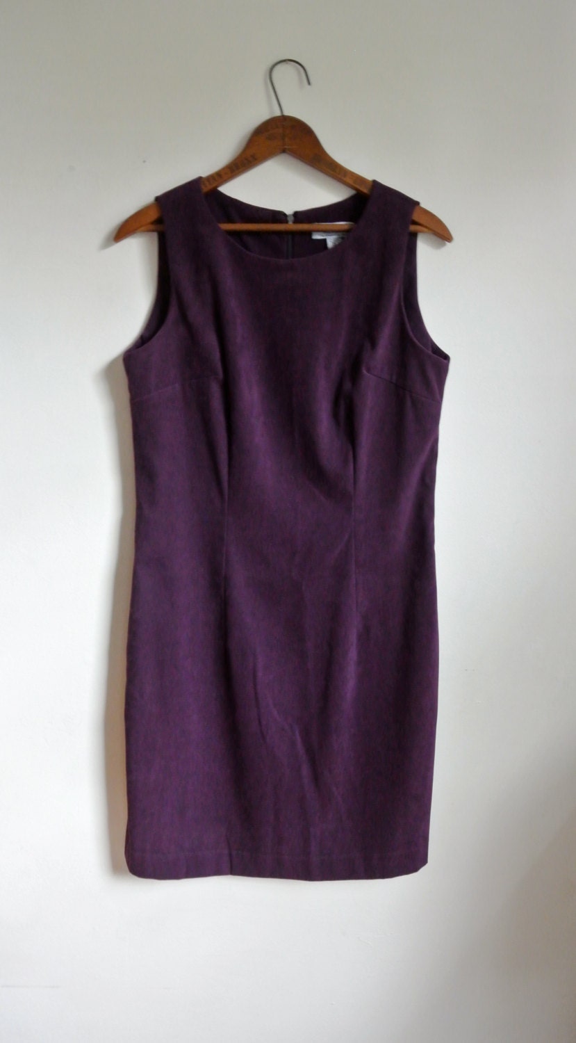 Vintage Plum Dress - Purple Tank Dress - Size 10P - Lord and Taylor
