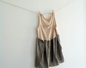 Tunic top mini dress tank top slip dress Eco fashion sage green pastel natural bohemian beabh boho hippie festival floral stretch