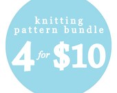 Any 4 knitting patterns for 10 dollars ... Spring Special offers