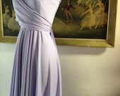 Aegean Sea Octopus Infinity Wrap Dress- Vintage Wedding, Bridesmaids, Valentine, Amethyst