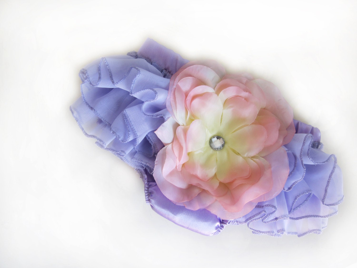 Lilah ruffled baby bloomers diaper covers in vintage glamour style - photo prop, wedding, party