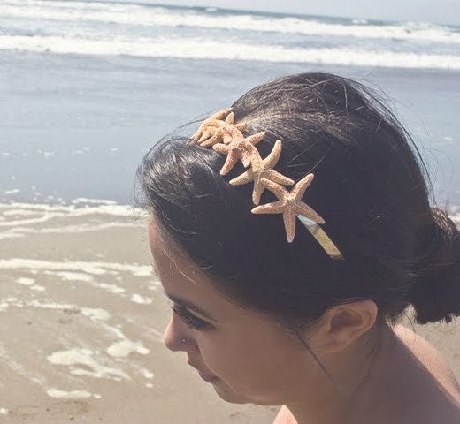 Starfish Tiara Headband Beach Bridal Hair Accessory Bridal Starfish Hair Accessory Beach Wedding Hair Accessories Starfish Hair Accessories