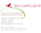 Baby Shower invitation, PRINT YOUR OWN -  by gelDesign